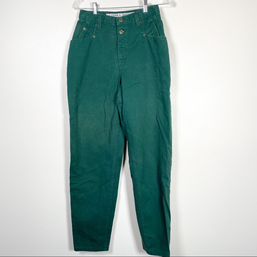 Vintage ZENA High Waist Mom Jean Green